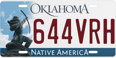 OK license plate 644VRH