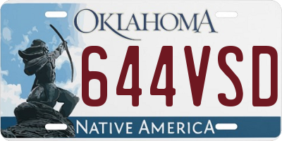 OK license plate 644VSD