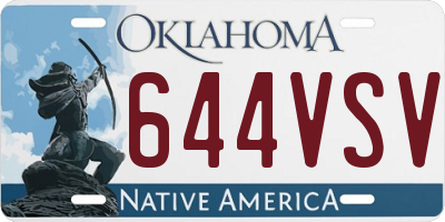 OK license plate 644VSV