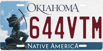 OK license plate 644VTM
