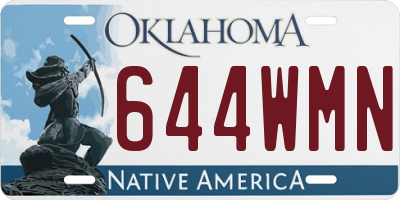 OK license plate 644WMN