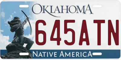 OK license plate 645ATN