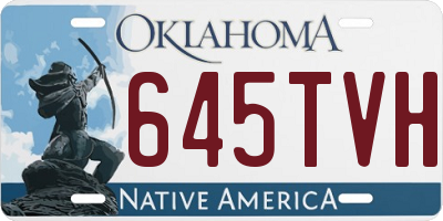OK license plate 645TVH