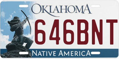 OK license plate 646BNT