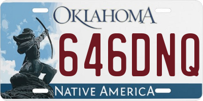 OK license plate 646DNQ