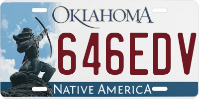 OK license plate 646EDV