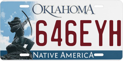 OK license plate 646EYH