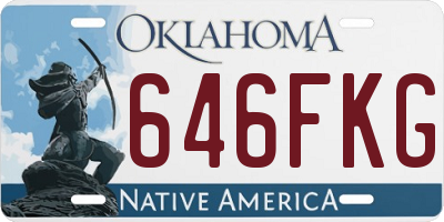 OK license plate 646FKG