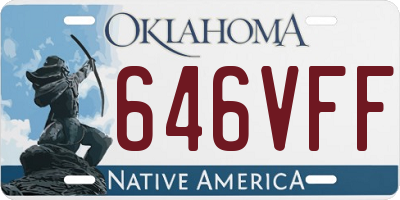 OK license plate 646VFF