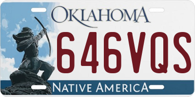 OK license plate 646VQS