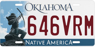 OK license plate 646VRM