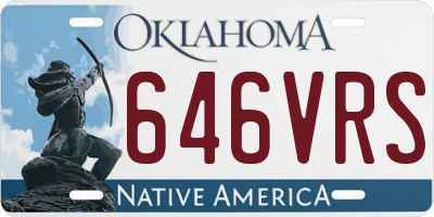 OK license plate 646VRS