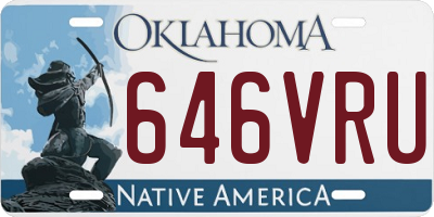 OK license plate 646VRU