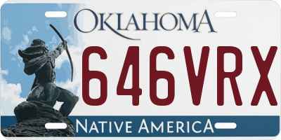 OK license plate 646VRX