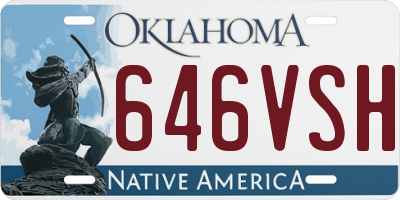 OK license plate 646VSH