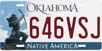 OK license plate 646VSJ