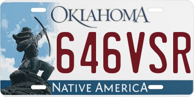OK license plate 646VSR