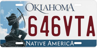 OK license plate 646VTA