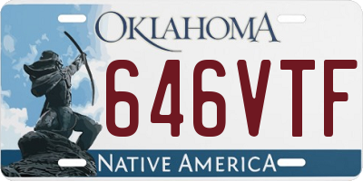 OK license plate 646VTF