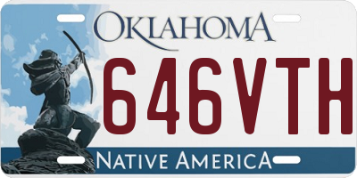 OK license plate 646VTH
