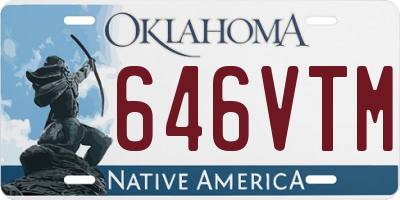 OK license plate 646VTM