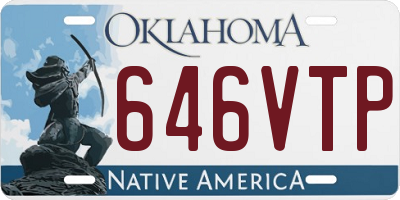 OK license plate 646VTP