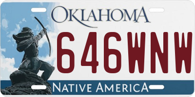 OK license plate 646WNW