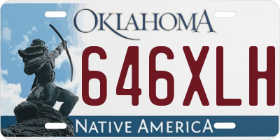 OK license plate 646XLH