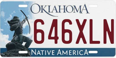 OK license plate 646XLN