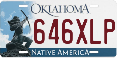 OK license plate 646XLP
