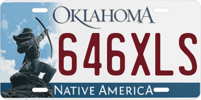 OK license plate 646XLS