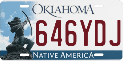 OK license plate 646YDJ