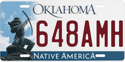 OK license plate 648AMH