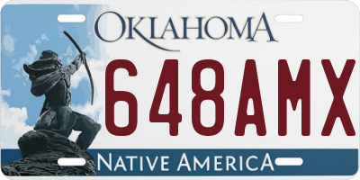 OK license plate 648AMX