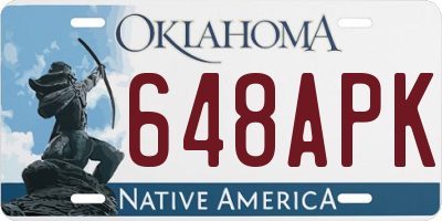 OK license plate 648APK
