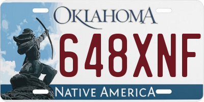 OK license plate 648XNF