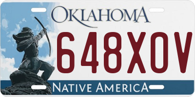 OK license plate 648XOV