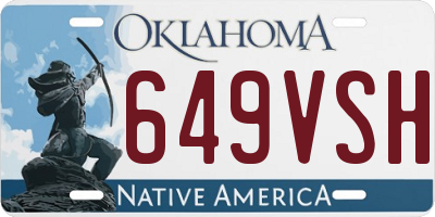 OK license plate 649VSH