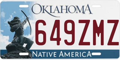 OK license plate 649ZMZ