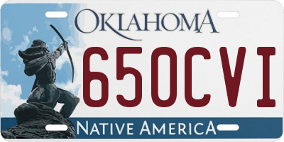 OK license plate 650CVI