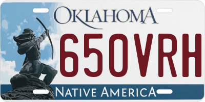 OK license plate 650VRH