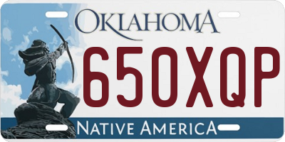 OK license plate 650XQP