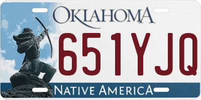 OK license plate 651YJQ