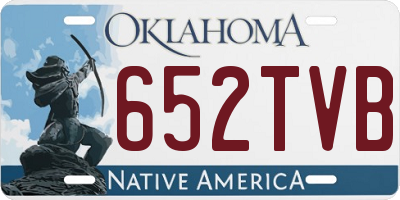 OK license plate 652TVB