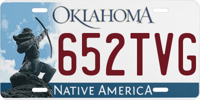 OK license plate 652TVG