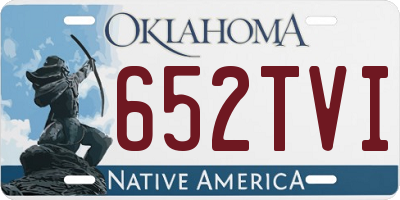 OK license plate 652TVI