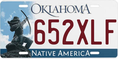 OK license plate 652XLF