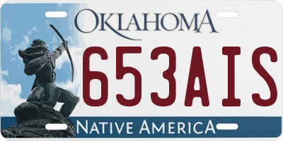 OK license plate 653AIS