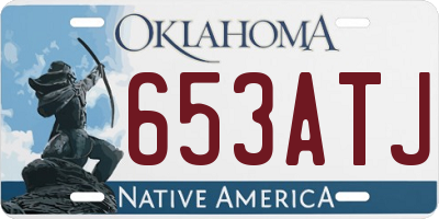 OK license plate 653ATJ