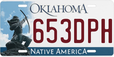 OK license plate 653DPH
